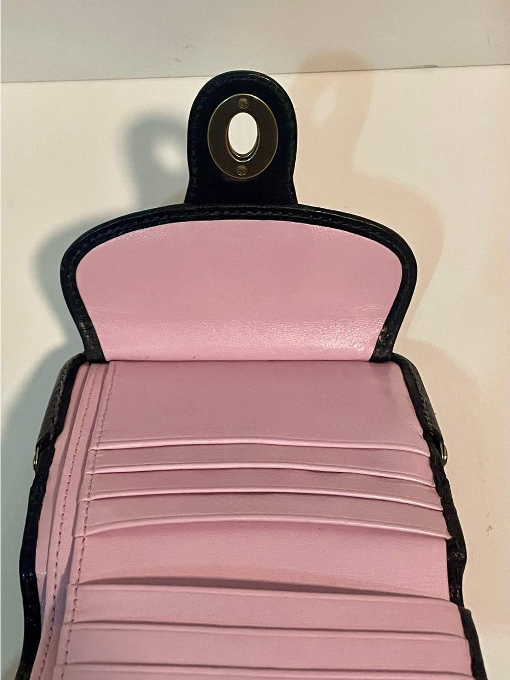 Coach Gigi black Leather Kisslock Wallet - Picture 5 of 6
